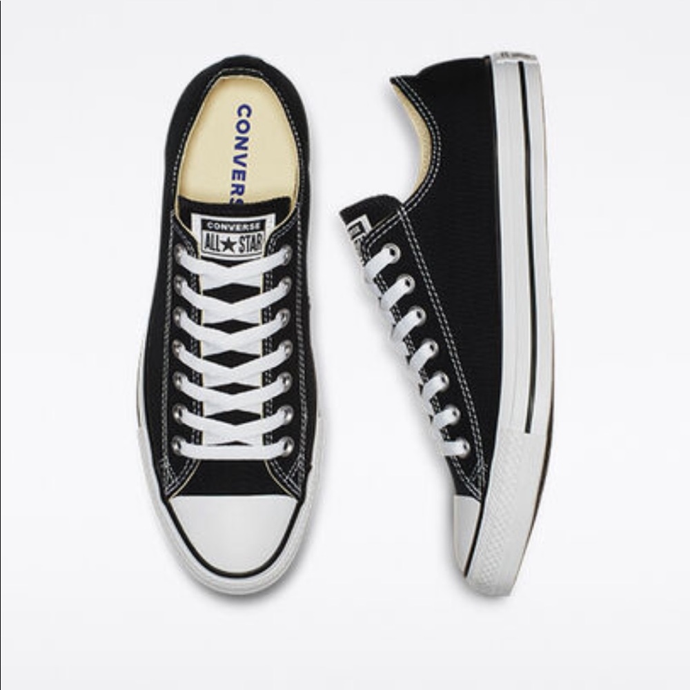 Black low-top Converse
